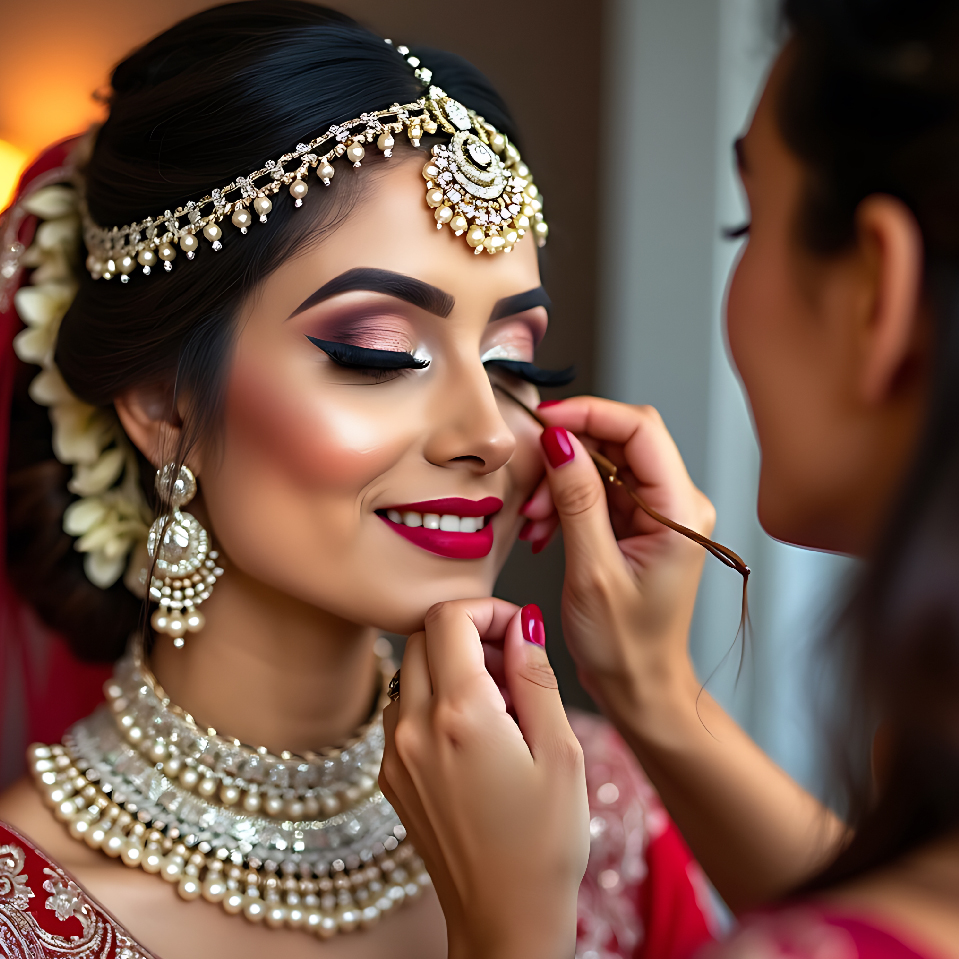 Bridal makeup for women
